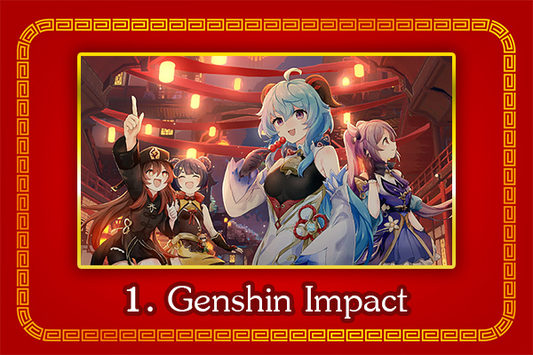 เกมเด็ดต้อนรับเทศกาล ตรุษจีน เล่นเกมเสริมความเฮงรับปีเถาะ 2 Genshin Impact เกมอะนิเมะจีนดีเทลสวย