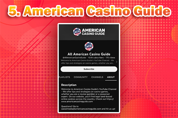 แนะนำ 5 Youtuber สายเกมไพ่สนุก ๆ พร้อมคำแนะนำเพียบ 5 American Casino Guide ยูทูปเบอร์เกมไพ่
